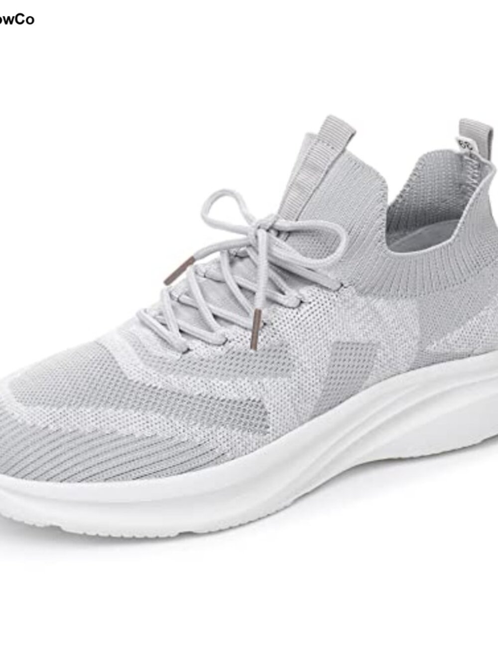Women's Slip On Knit Walking Shoes Ultra Lightweight Fashion Sneakers Lace Up